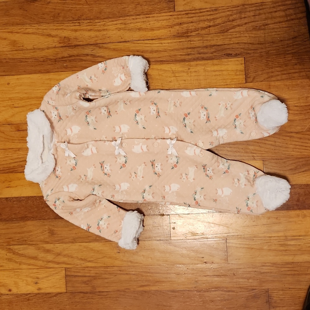 Holiday Baby Footie Outfit or Pajamas